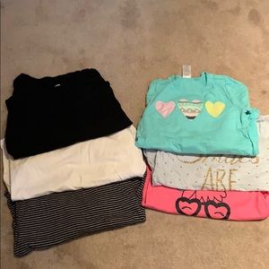 Various assorted girls long sleeve shirts